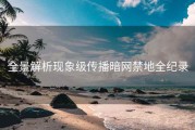 全景解析现象级传播暗网禁地全纪录