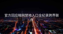 官方回应暗网禁地入口全纪录跨界联合
