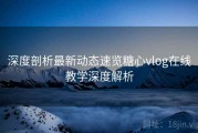深度剖析最新动态速览糖心vlog在线教学深度解析