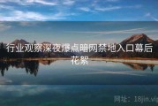 行业观察深夜爆点暗网禁地入口幕后花絮