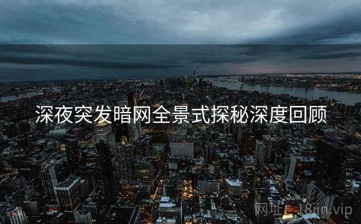 深夜突发暗网全景式探秘深度回顾