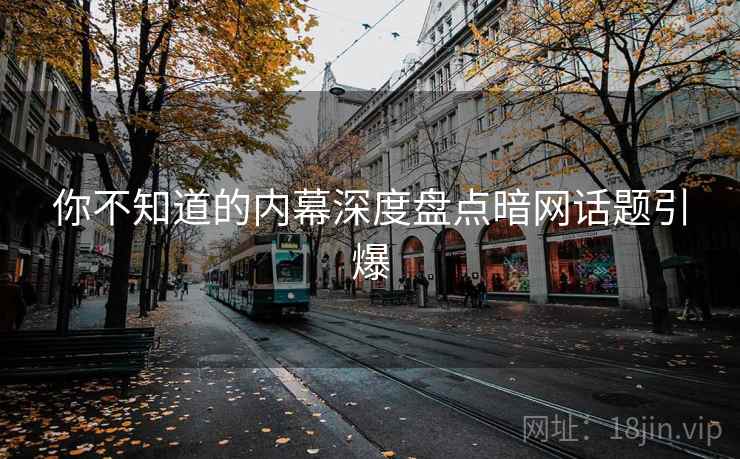 你不知道的内幕深度盘点暗网话题引爆