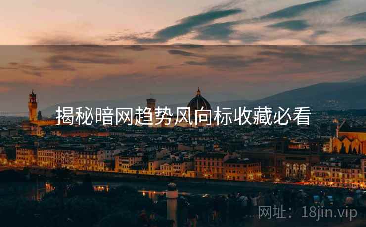 揭秘暗网趋势风向标收藏必看