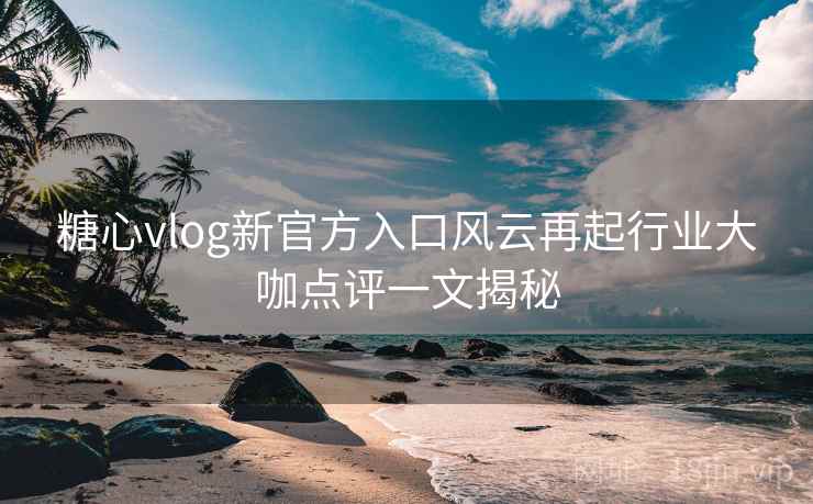 糖心vlog新官方入口风云再起行业大咖点评一文揭秘