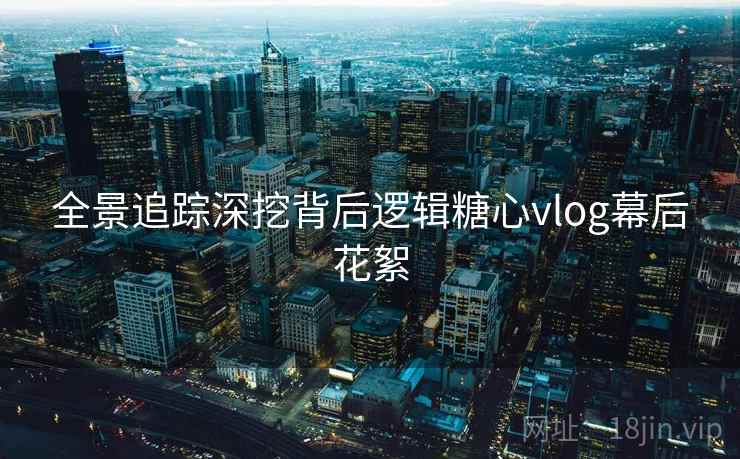 全景追踪深挖背后逻辑糖心vlog幕后花絮