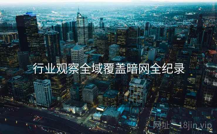 行业观察全域覆盖暗网全纪录